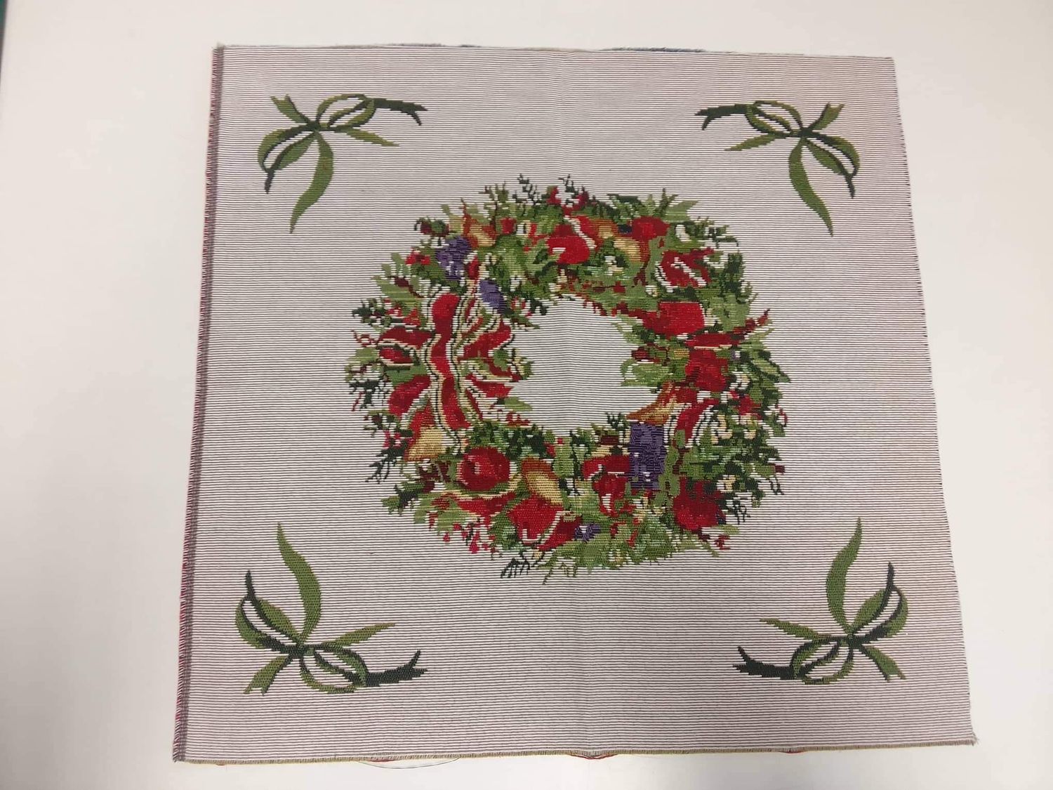 Christmas Wreath Cushion Panel
