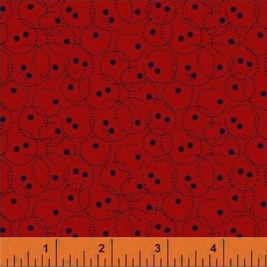 Vines - Circle Dot - Red