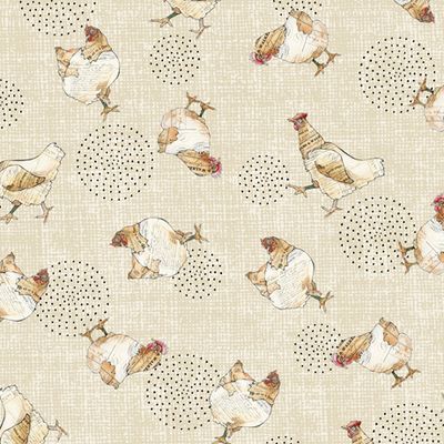 Farm Life Chickens - Cream