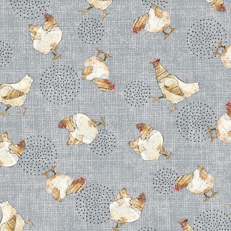 Farm Life Chickens - Grey