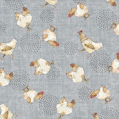 Farm Life Chickens - Grey