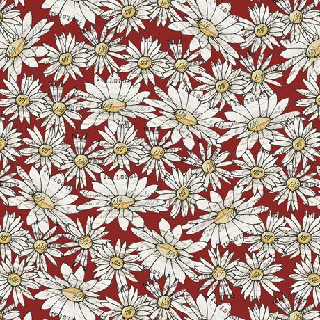 Farm Life Daisies - Red