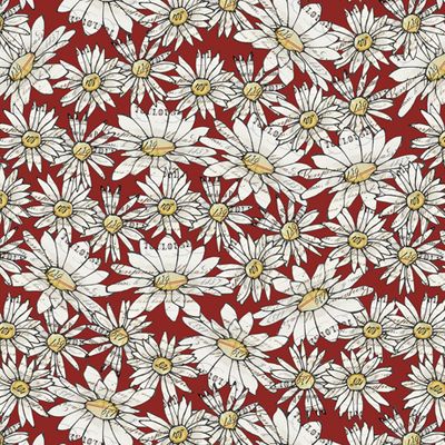 Farm Life Daisies - Red