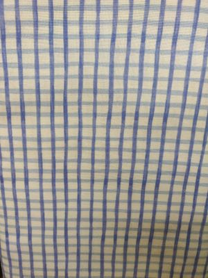 Flourish Blue Checkers