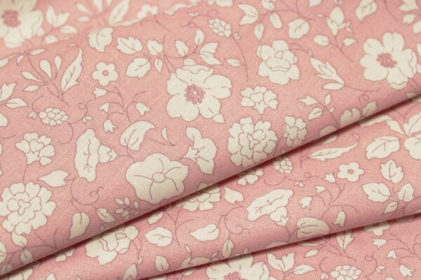 Italian Sheeting- Flowers On Pink