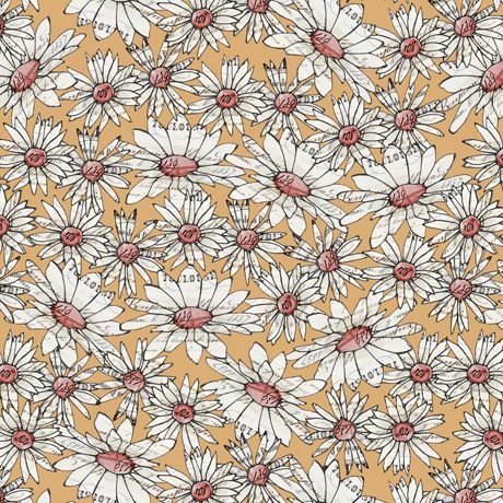 Farm Life Daisies - Mustard