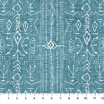 Forest Fable- Stripe - Teal
