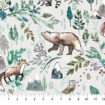Forest Fable- Woodland - Taupe