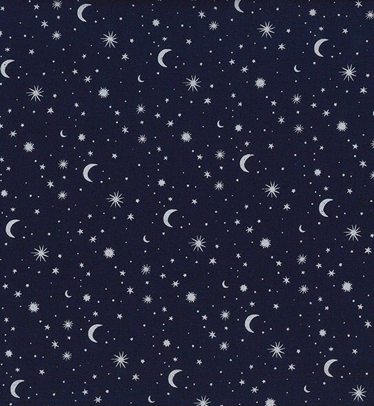 John Louden Christmas Fabric- Navy