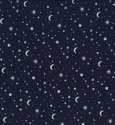 John Louden Christmas Fabric- Navy