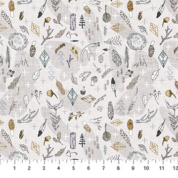 Forest Fable- Branches- Multi Taupe