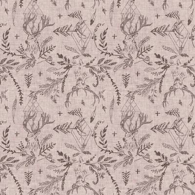 Forest Fable- Stags- Taupe