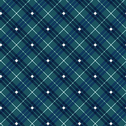 Gnome for the holidays- Plaid- Navy