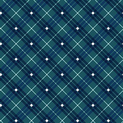 Gnome for the holidays- Plaid- Navy
