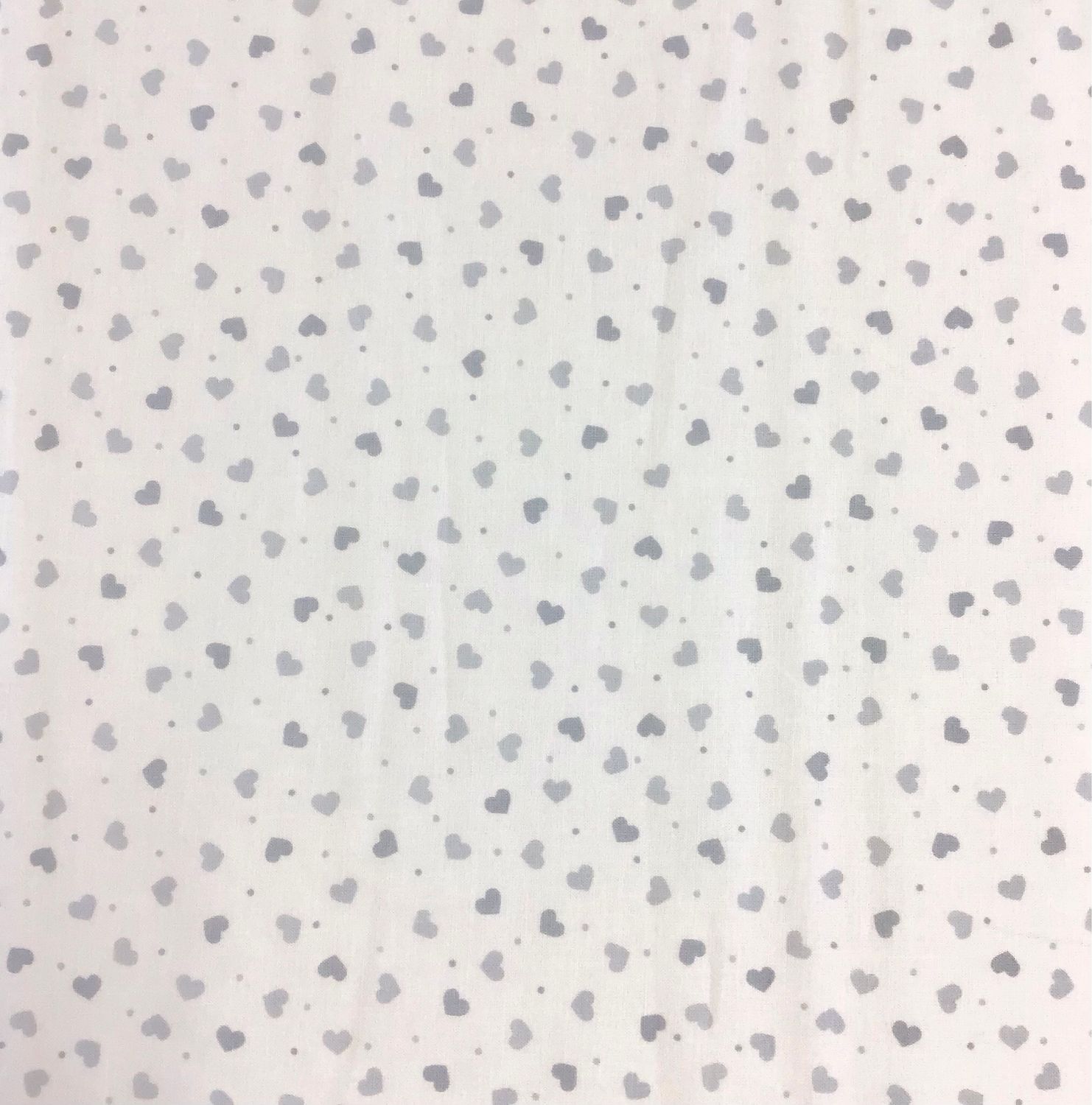 Grey Hearts On White