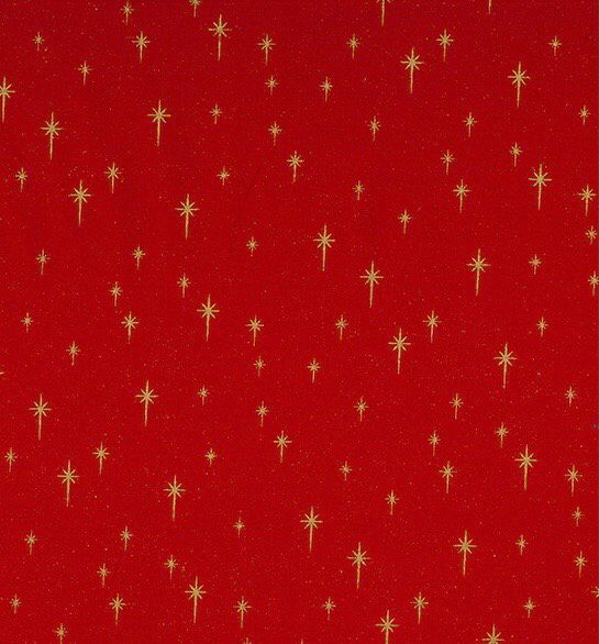 John Louden Christmas Fabric- Red/ Gold