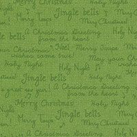 Merry Taupe Greetings Green