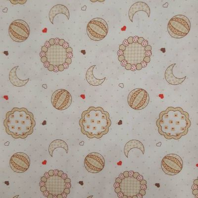 Moon And Stars On White