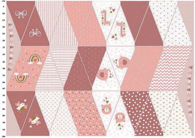 Pink Bunting Panel