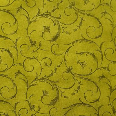 Poppies Large Pattern Green