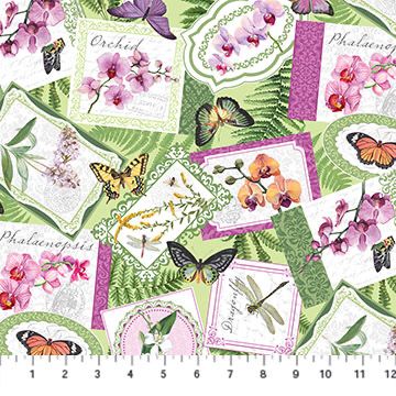Orchids In Bloom - Scattered Tags