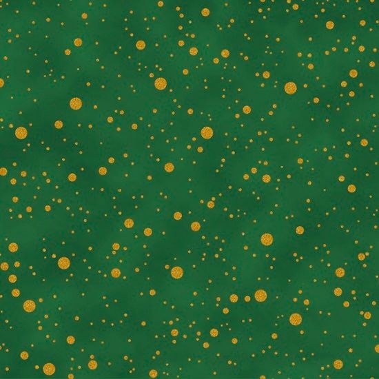 Santa's Sweets Green with Gold Speckles