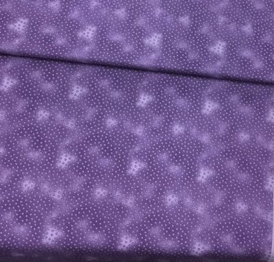 Quilters Basic Dusty Style Hearts Purple
