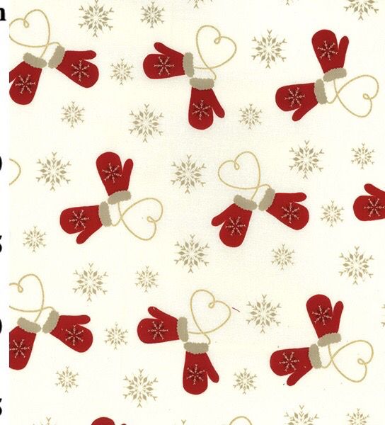 Red Mittens On Ivory