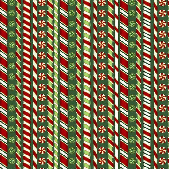 Santa's Sweets Green Stripes