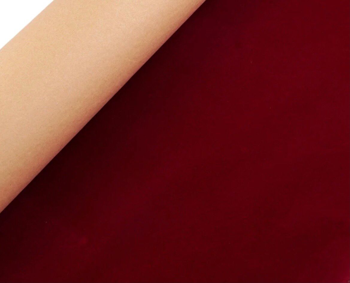 Self-adhesive Velvet Red