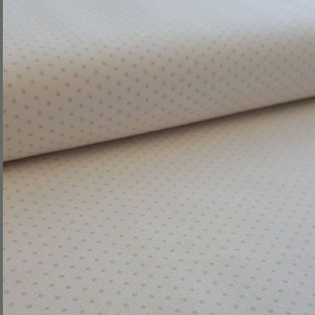 White Cream Polka Dots