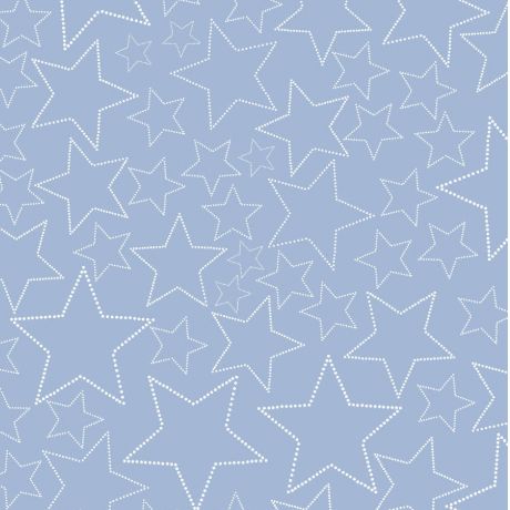 Snow House Stars Blue