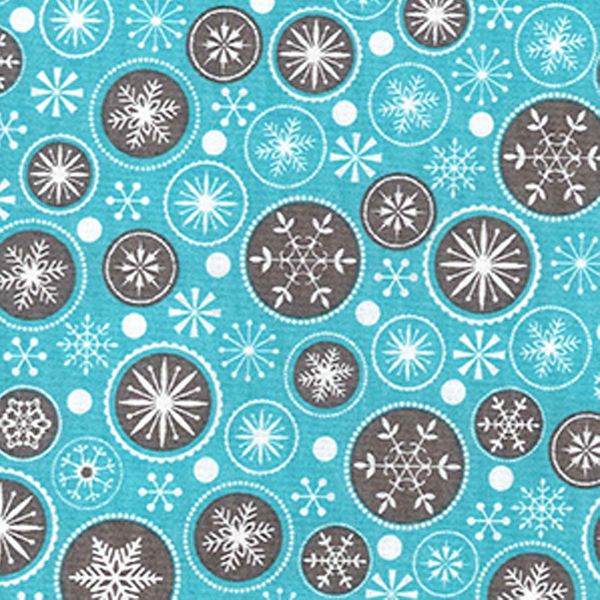 Snowflakes on Turquoise