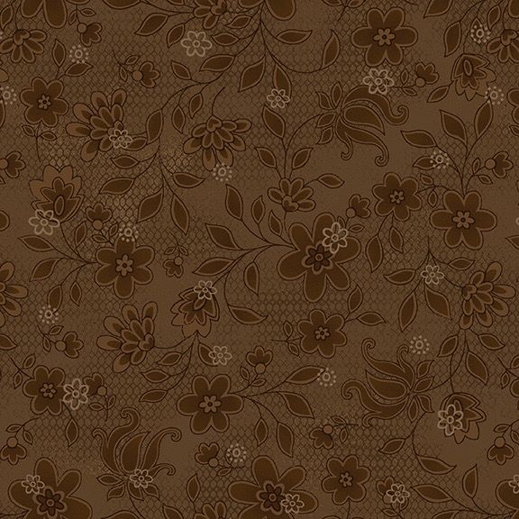 Tickled Pink- Brown Floral