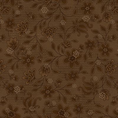 Tickled Pink- Brown Floral