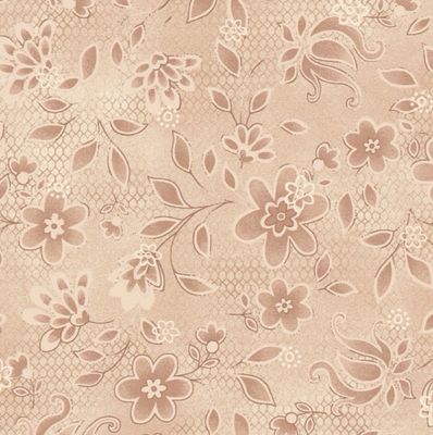 Tickled Pink-Tan Floral