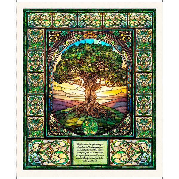 Spirit Of Ireland- Celtic Tree Of Life Panel
