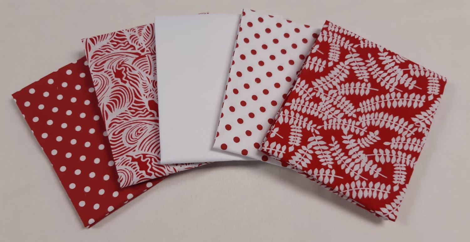 Red And White Fat Quarter Bundle