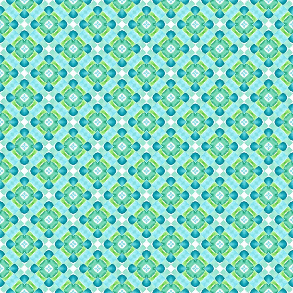 Dragon Friends Aqua Kaleidoscope