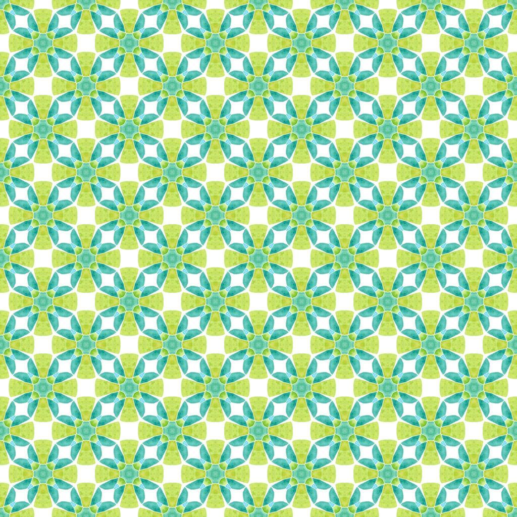 Dragon Friends Green Kaleidoscope
