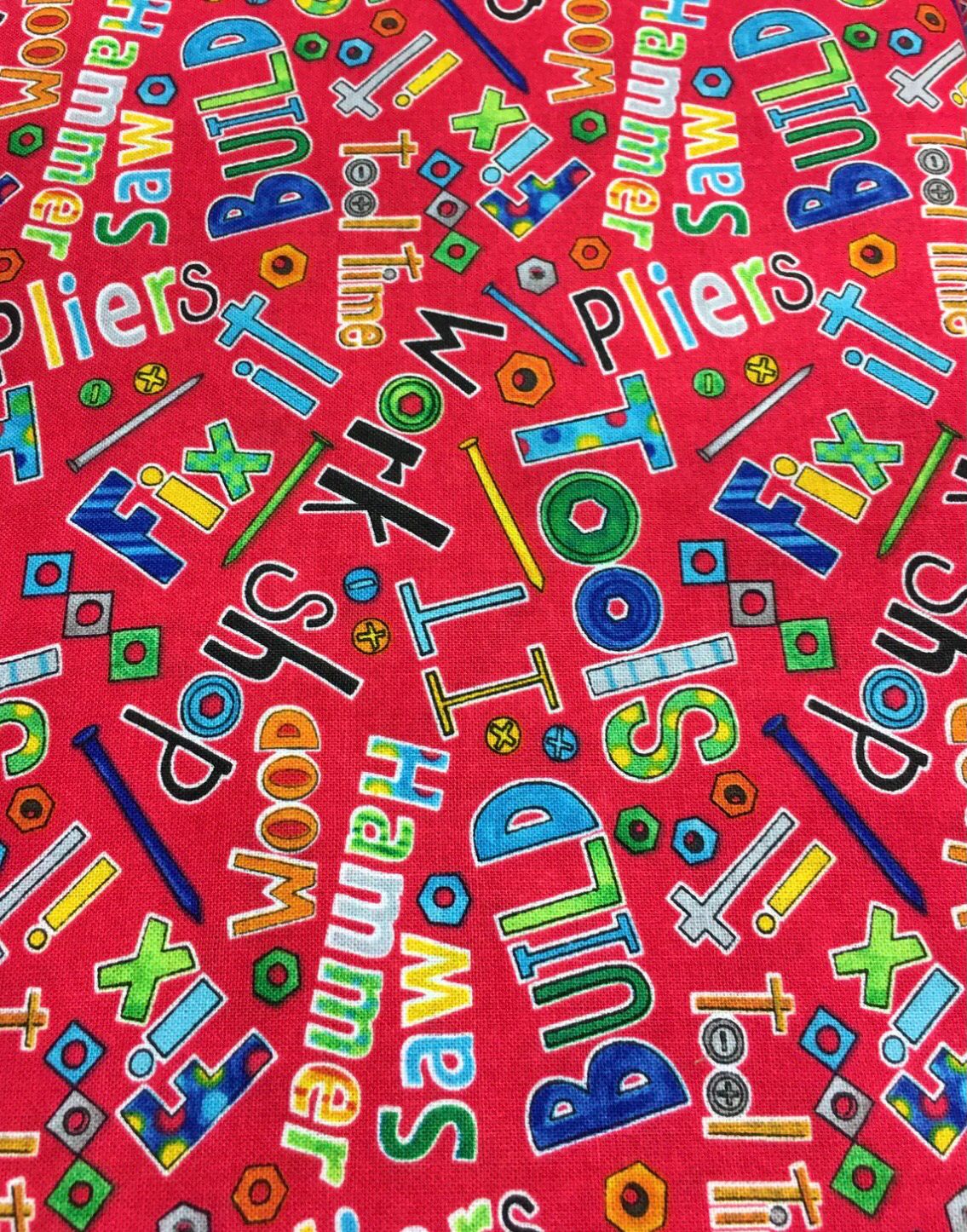 Tool Time - Words - Blank Quilting