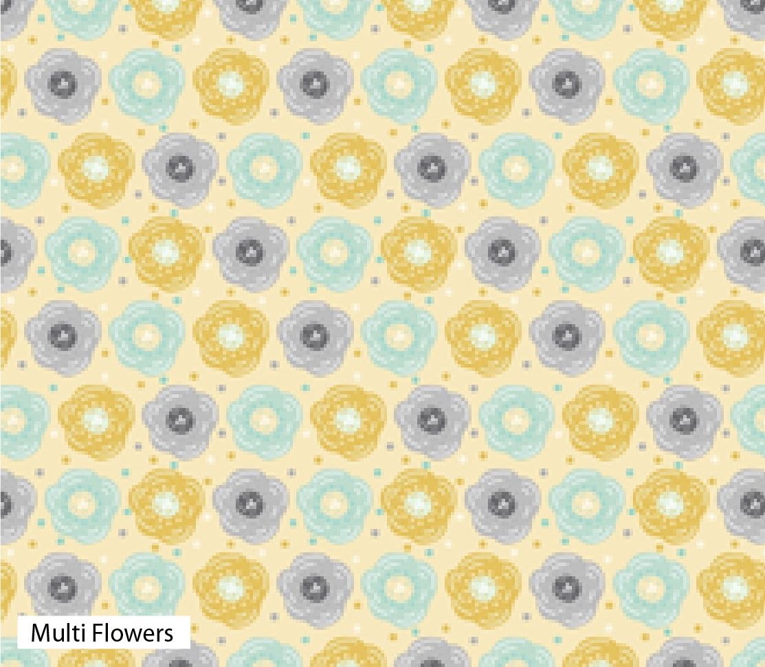 Floral Whimsy Multi Flowers