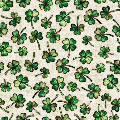 Spirit Of Ireland -Shamrocks on Cream