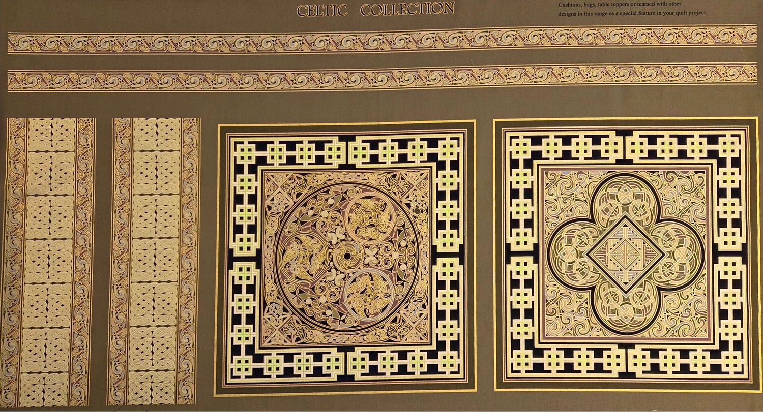 Celtic Design Panel- Gold