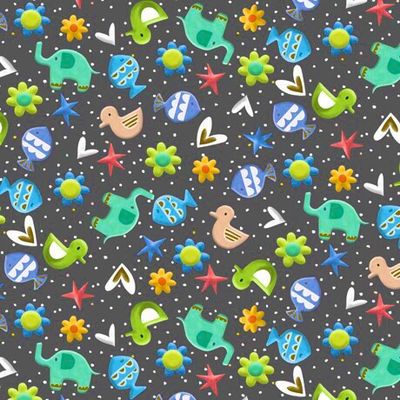 Lil’ Sunshine Animal Toss- Grey