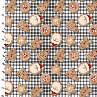 Very Merry Gingerbread - Christmas Cookie Plaid