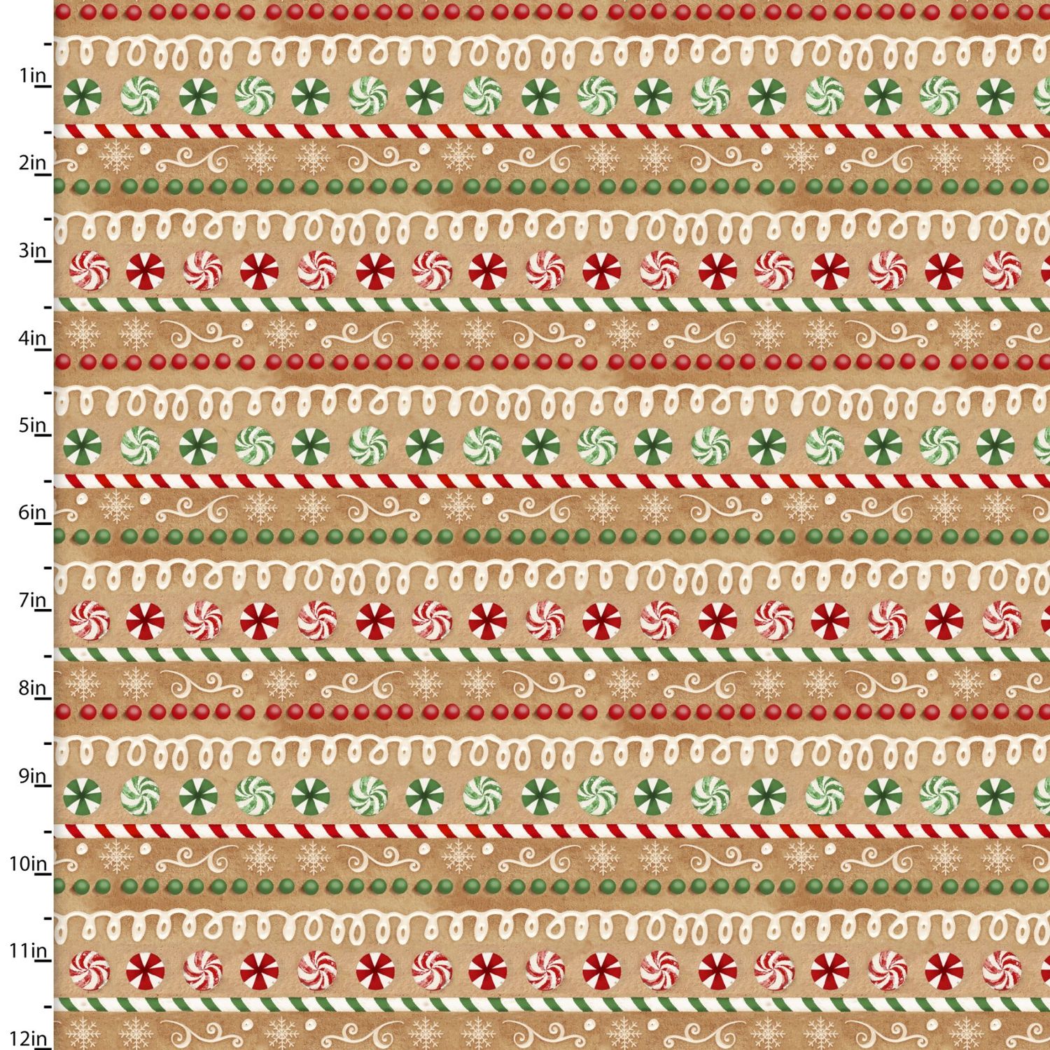Very Merry Gingerbread - Iced Candy Stripe