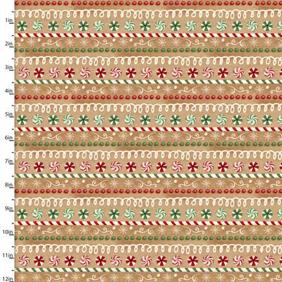 Very Merry Gingerbread - Iced Candy Stripe