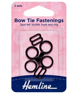 Bow Tie Set: Black: 2 Sets