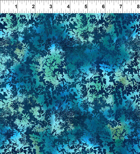 La Luna Teal Leaves - 8LL